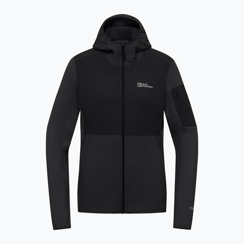 Jack Wolfskin Felpa da donna in pile Prelight Trail Hoody nero 7