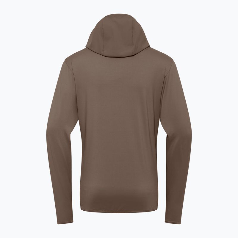 Felpa da trekking Jack Wolfskin Prelight Trail Hoody da uomo, caffè freddo 8
