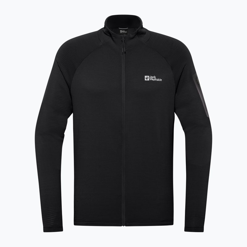 Jack Wolfskin giacca da trekking da uomo Prelight Full Zip nero 7