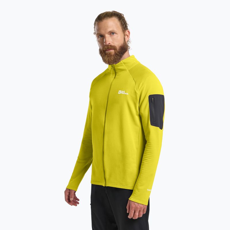 Jack Wolfskin Prelight Full Zip giacca da trekking da uomo chartreuse