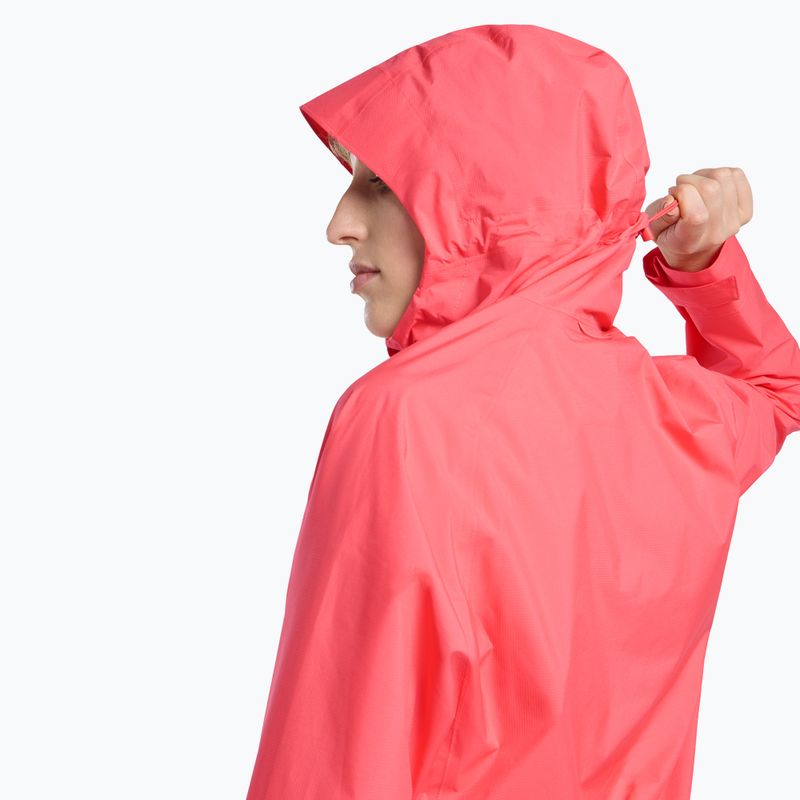 Giacca da pioggia Jack Wolfskin Prelight 2.5L LT da donna, corallo tramonto 4