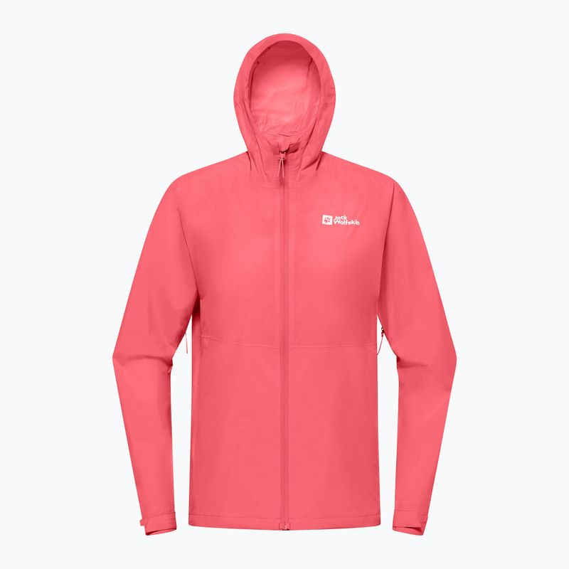 Giacca da pioggia Jack Wolfskin Prelight 2.5L LT da donna, corallo tramonto 8