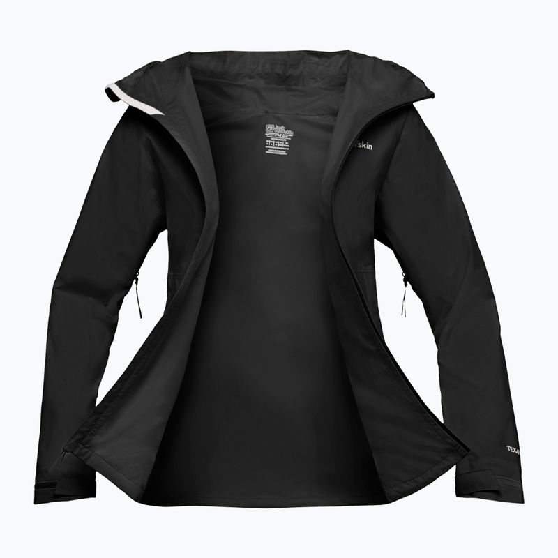 Jack Wolfskin Prelight 2.5L LT giacca antipioggia donna nero 10