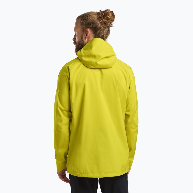 Jack Wolfskin Prelight 2.5L LT chartreuse giacca da pioggia da uomo 3