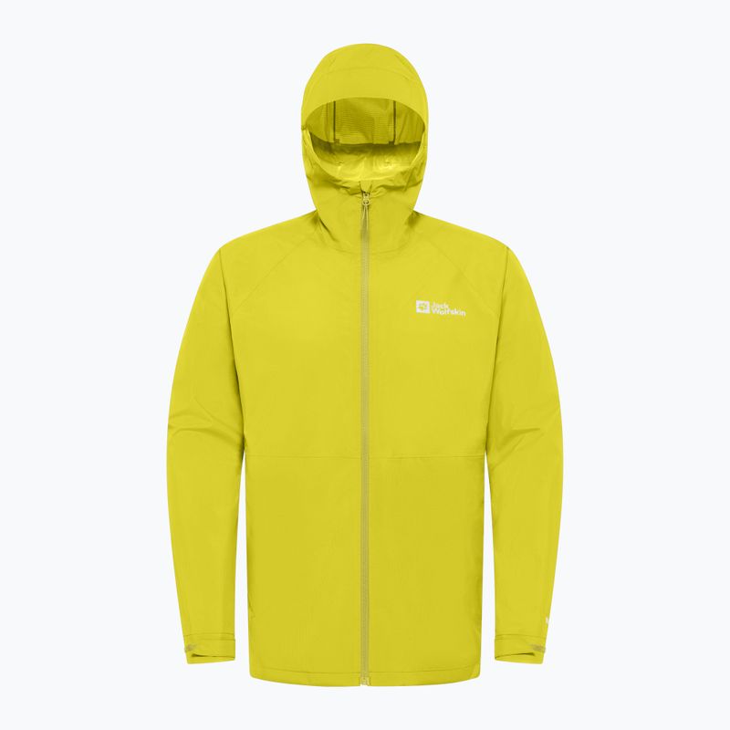 Jack Wolfskin Prelight 2.5L LT chartreuse giacca da pioggia da uomo 9