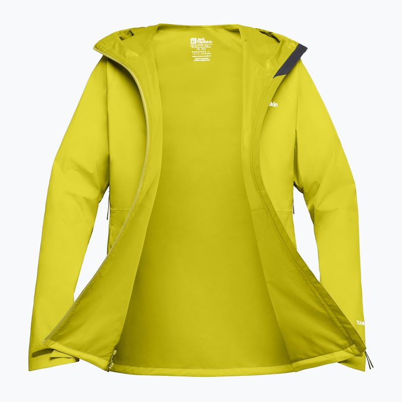 Jack Wolfskin Prelight 2.5L LT chartreuse giacca da pioggia da uomo 11