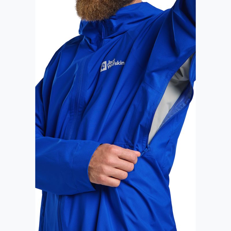 Jack Wolfskin Prelight 2.5L LT giacca da pioggia da uomo blu vibrante 5