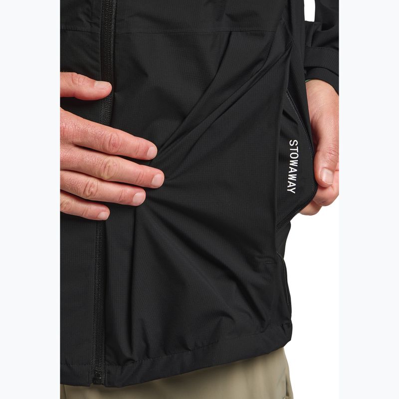 Jack Wolfskin Prelight 2.5L LT giacca antipioggia da uomo nero 5