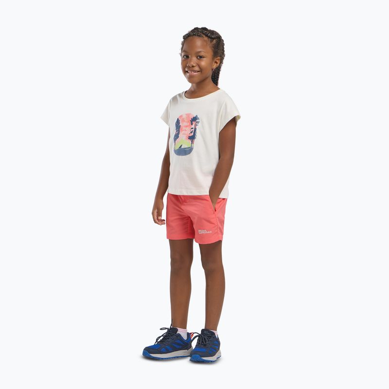 Maglietta Jack Wolfskin da bambino Stampa grafica in cotone bianco 2