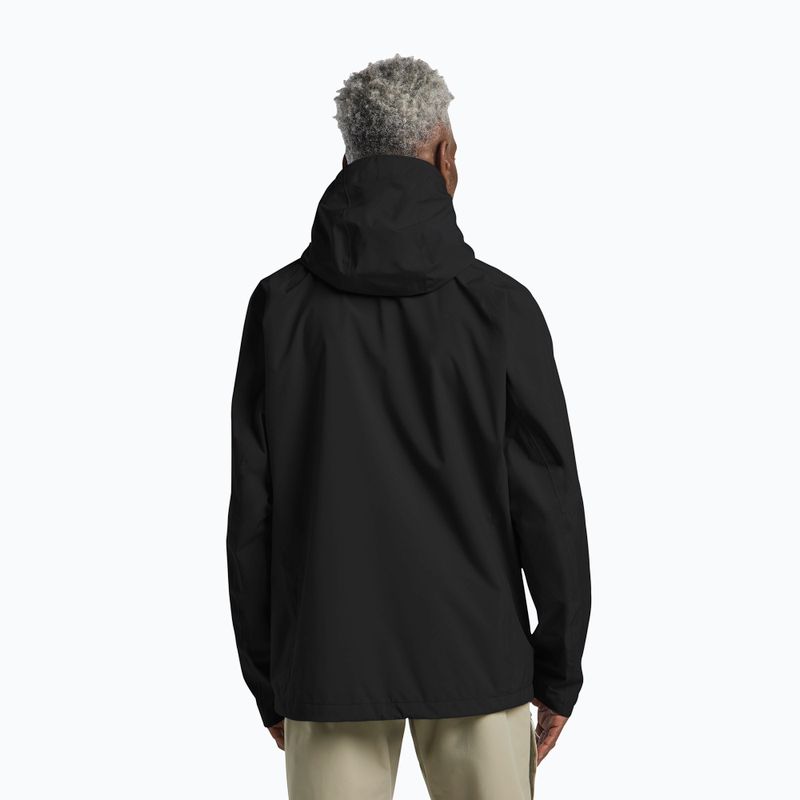 Giacca antipioggia da uomo Jack Wolfskin Tempest 2l nera 3