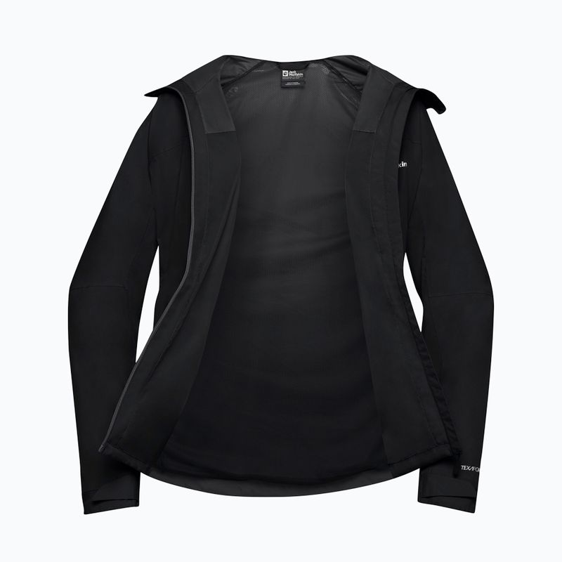 Giacca antipioggia da uomo Jack Wolfskin Tempest 2l nera 11