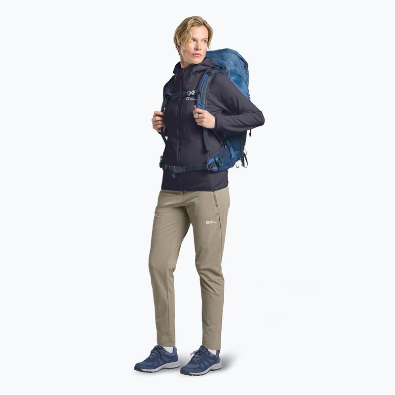 Jack Wolfskin giacca in pile da donna Kolbenberg Hooded Full Zip grafite 2