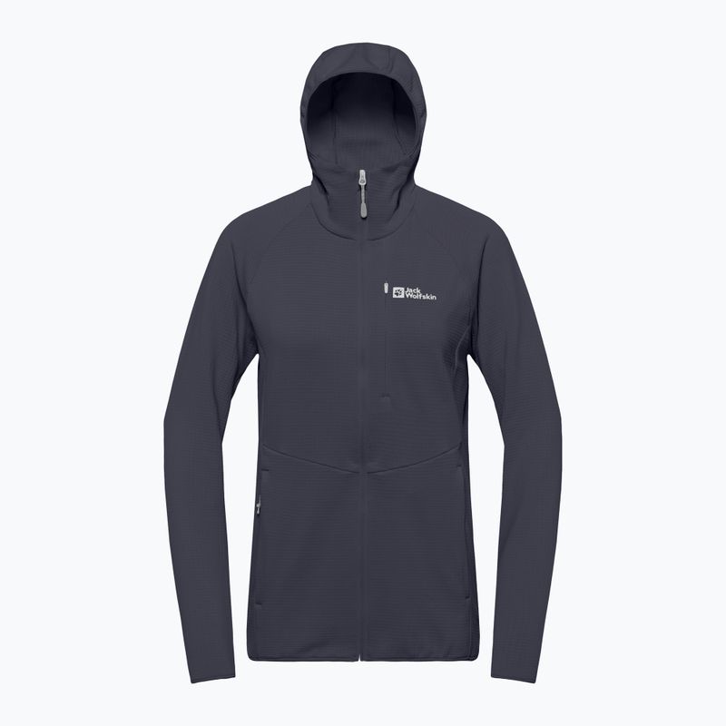 Jack Wolfskin giacca in pile da donna Kolbenberg Hooded Full Zip grafite 8