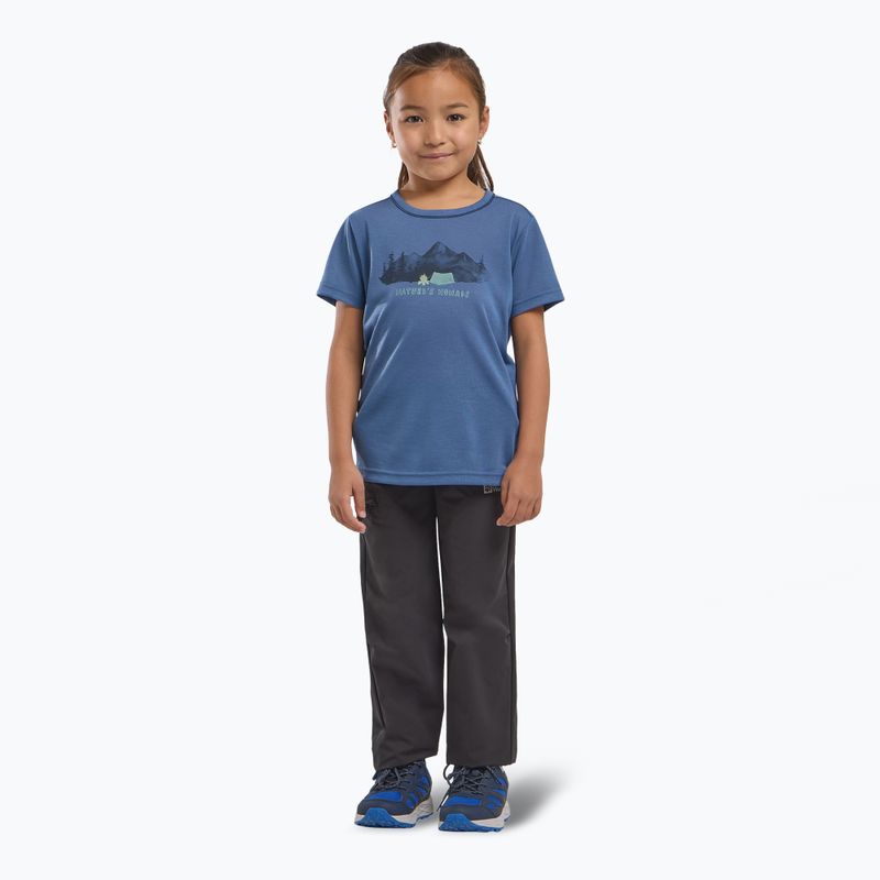 Jack Wolfskin Bambini Hiking Graphic T shirt evening sky 2