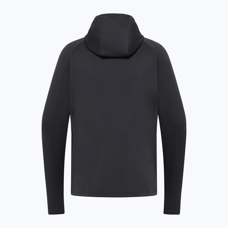 Felpa da uomo Jack Wolfskin Kolbenberg con cappuccio e zip intera in pile phantom 10