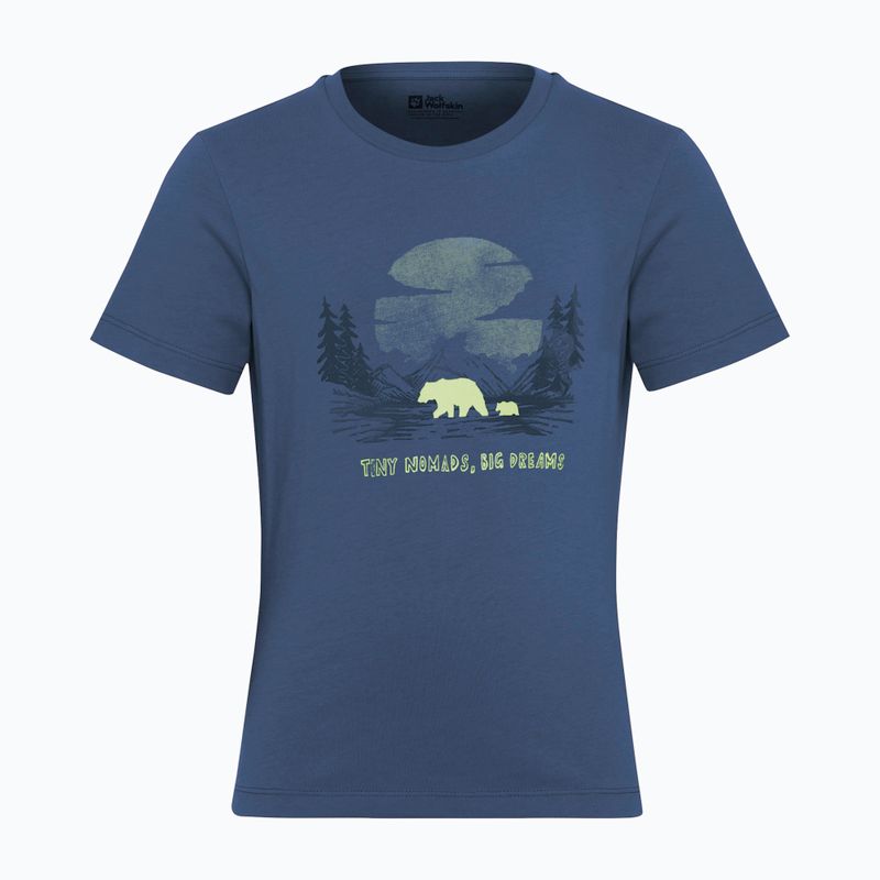 T-shirt Jack Wolfskin per bambini Graphic Cotton T stampa cielo serale 8