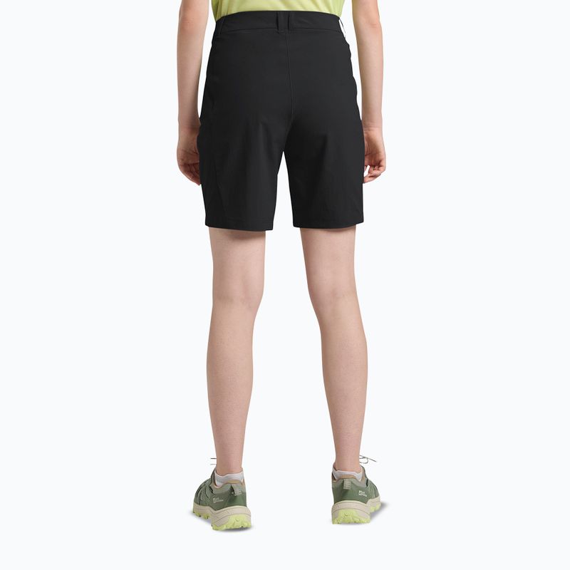 Pantaloncini da trekking Jack Wolfskin da donna Hikeout nero 3