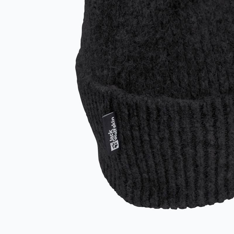 Cappello invernale Jack Wolfskin Fuzzy nero 3