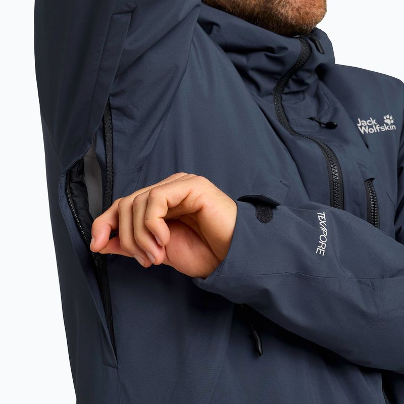 Giacca da sci da uomo Jack Wolfskin Flowline Pro 2L Ins midnight sky 7