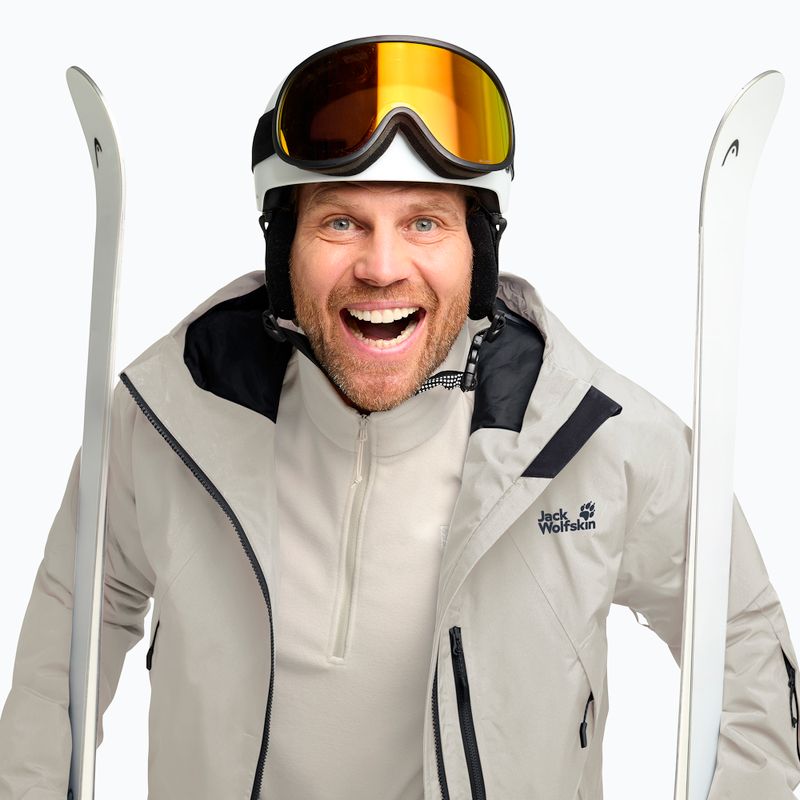 Giacca da sci da uomo Jack Wolfskin Flowline Pro 2L Ins pale sand 4