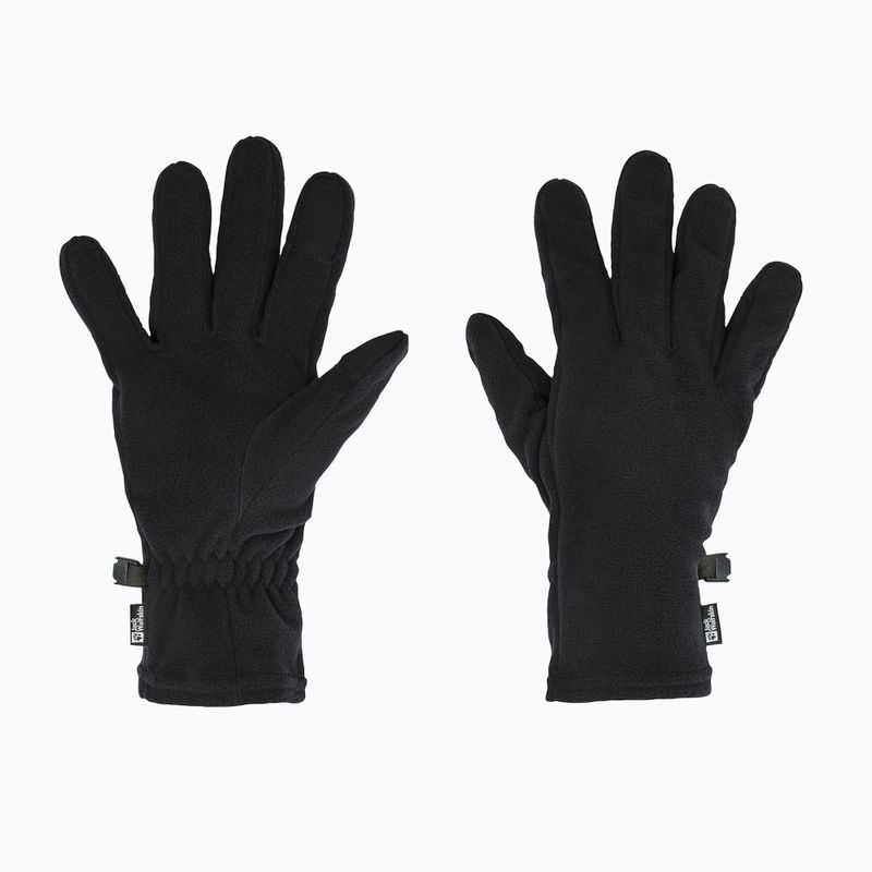 Guanti da trekking Jack Wolfskin Real Stuff neri 2