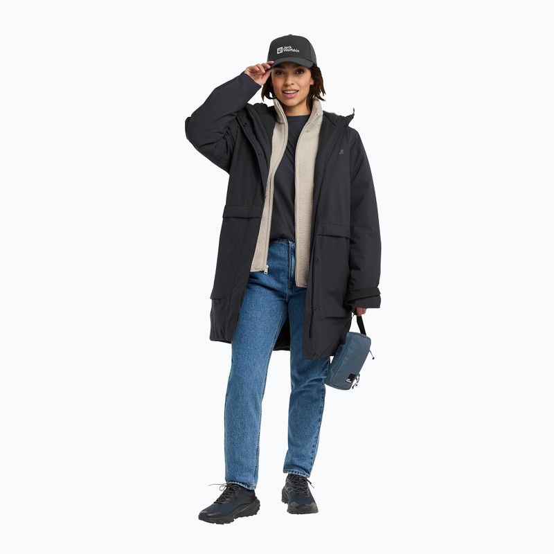 Giacca imbottita da donna Jack Wolfskin Wintertide nera 2