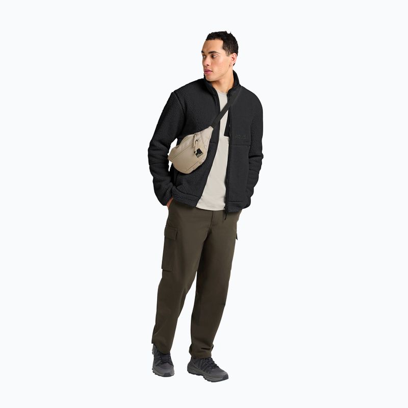 Felpa da trekking uomo Jack Wolfskin Stone Lite nera 2