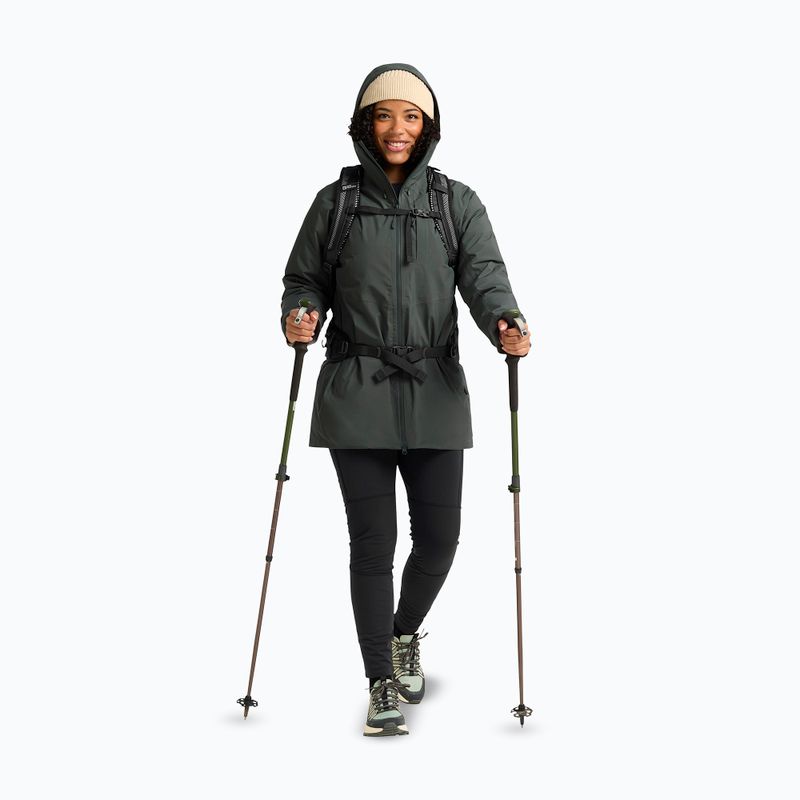 Giacca antipioggia da donna Jack Wolfskin Icecape 2L Down Ins Rds verde ardesia 2