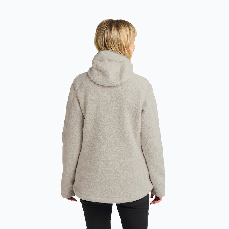 Pile donna Jack Wolfskin Cradle Mountain Full Zip colore sabbia chiaro 3