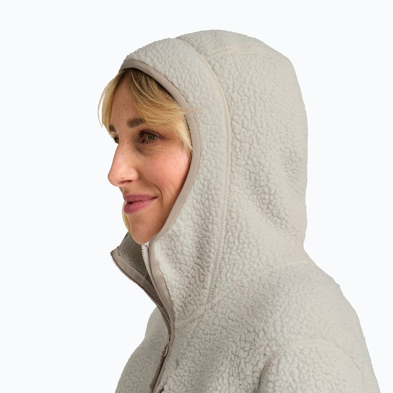 Pile donna Jack Wolfskin Cradle Mountain Full Zip colore sabbia chiaro 4