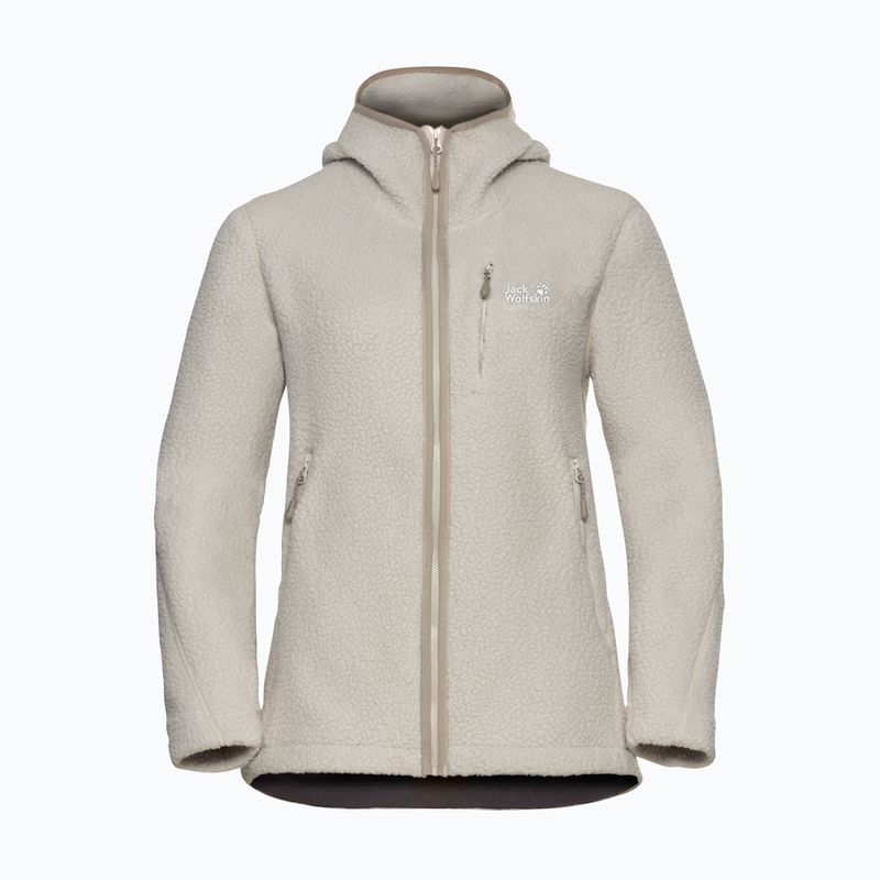 Pile donna Jack Wolfskin Cradle Mountain Full Zip colore sabbia chiaro 7