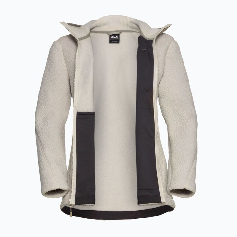 Pile donna Jack Wolfskin Cradle Mountain Full Zip colore sabbia chiaro 9