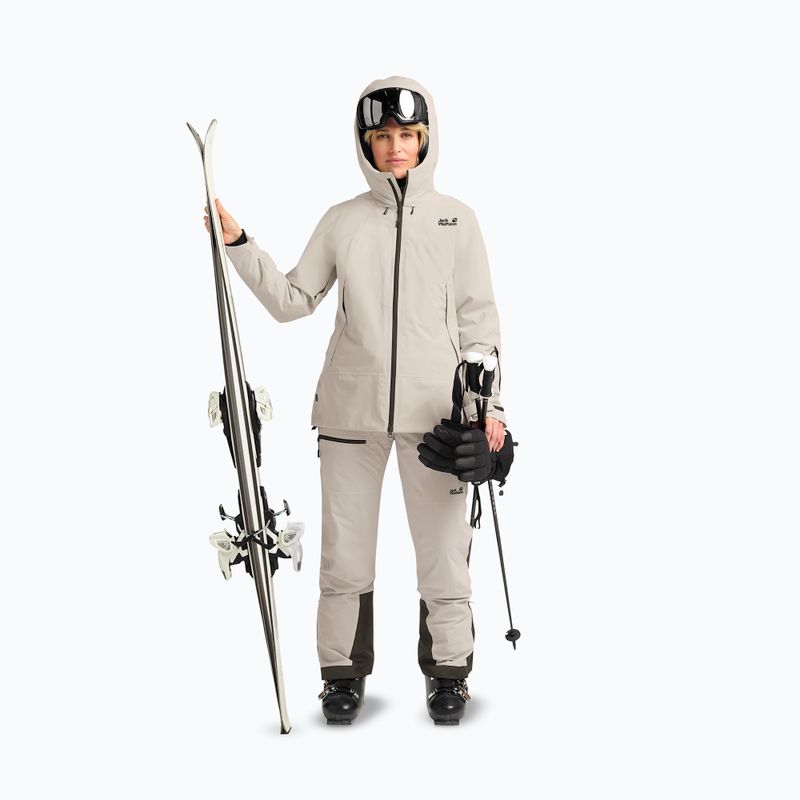 Giacca da sci da donna Jack Wolfskin Flowline Pro 2L Ins pale sand 2