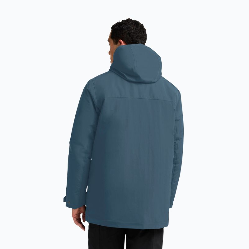 Giacca imbottita da uomo Jack Wolfskin Glacier Shield aluminium blue 3