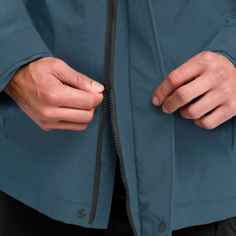 Giacca imbottita da uomo Jack Wolfskin Glacier Shield aluminium blue 5