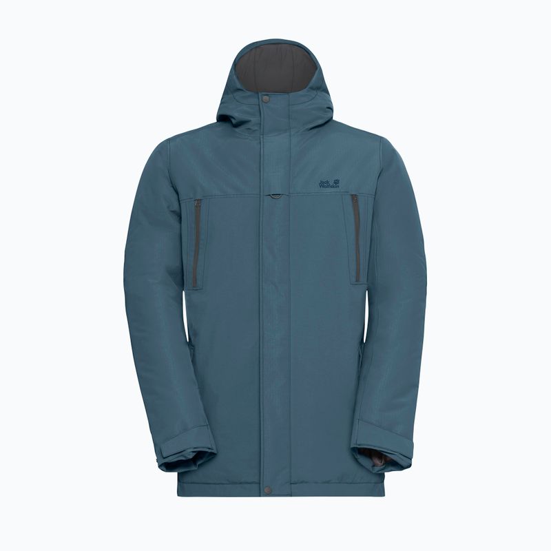 Giacca imbottita da uomo Jack Wolfskin Glacier Shield aluminium blue 7