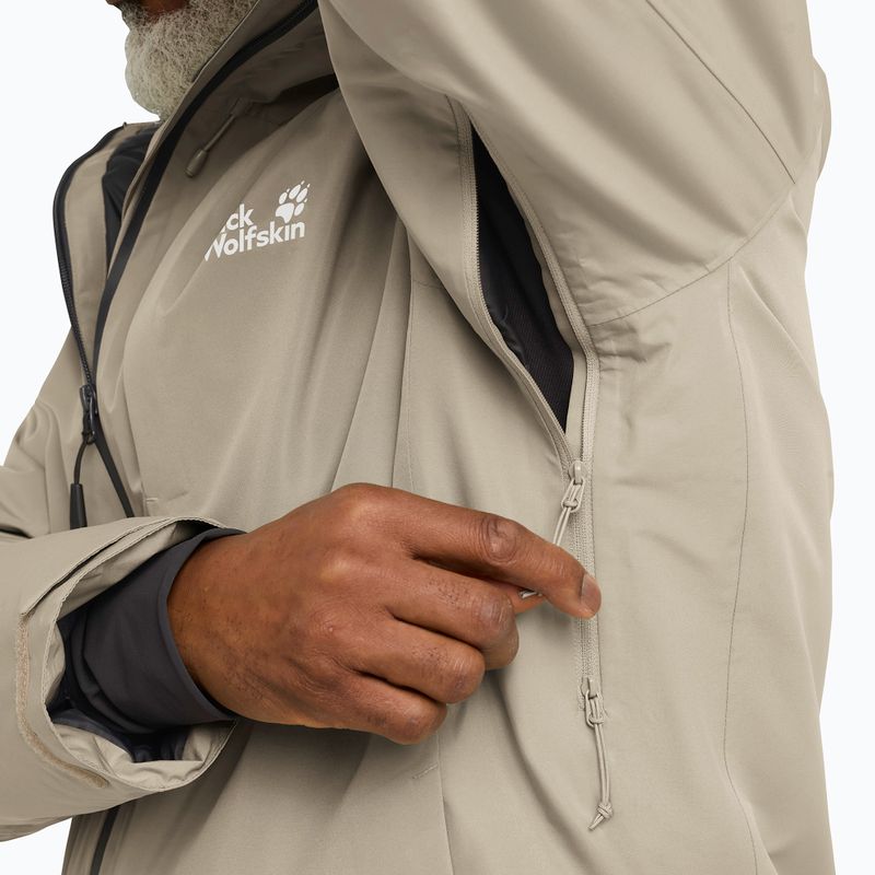 Giacca antipioggia da uomo Jack Wolfskin Icecape 2L Down Ins Rds lino 4