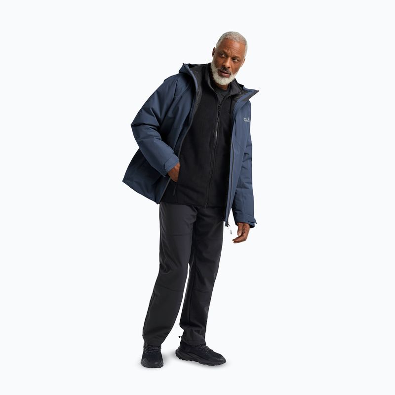 Giacca antipioggia da uomo Jack Wolfskin Icecape 2L Down Ins Rds midnight sky 2