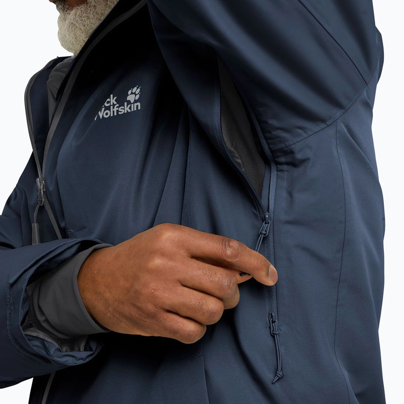 Giacca antipioggia da uomo Jack Wolfskin Icecape 2L Down Ins Rds midnight sky 4
