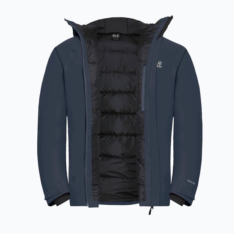 Giacca antipioggia da uomo Jack Wolfskin Icecape 2L Down Ins Rds midnight sky 9