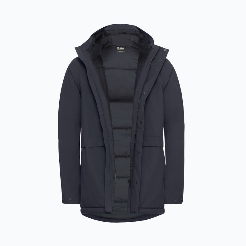 Giacca imbottita da uomo Jack Wolfskin Cold Camp Coat dark navy 9