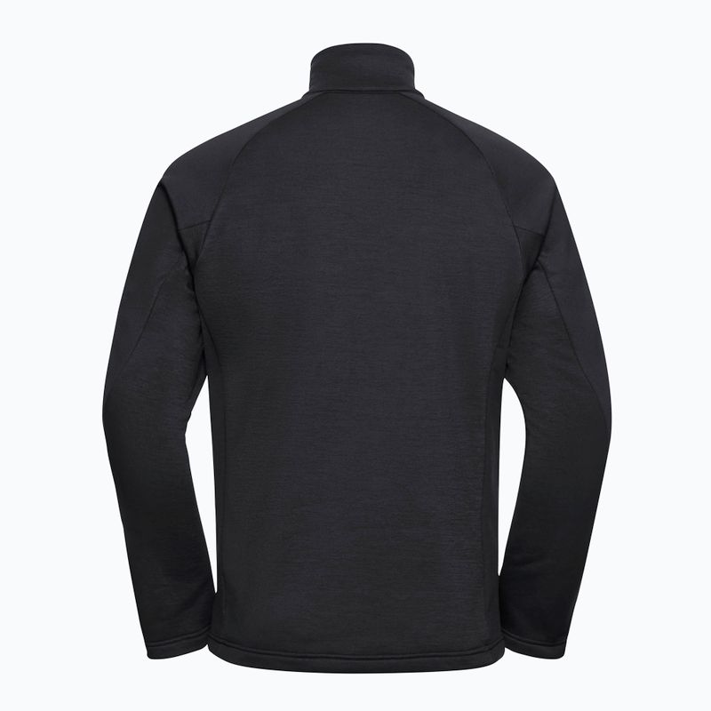 Felpa da trekking da uomo Jack Wolfskin Peak District Full Zip nera 8