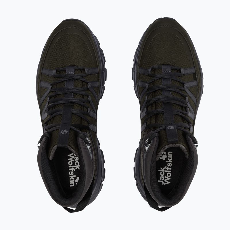 Scarpe da trekking da uomo Jack Wolfskin Wild Hike Texapore Mid obsidian moss 3