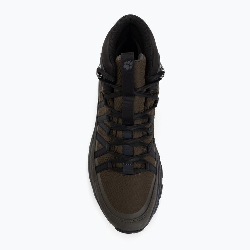 Scarpe da trekking da uomo Jack Wolfskin Wild Hike Texapore Mid obsidian moss 5