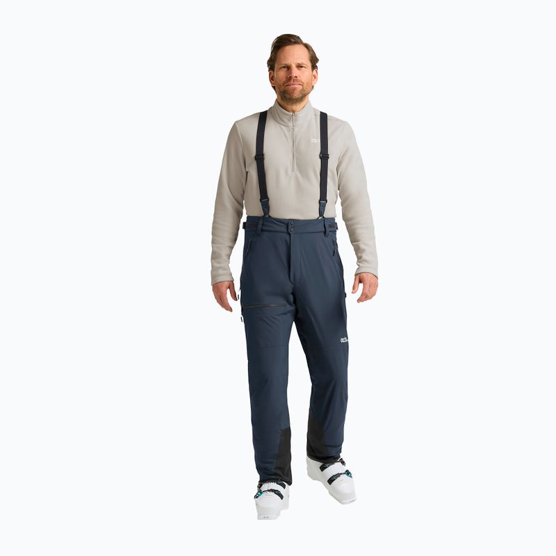 Pantaloni da sci da uomo Jack Wolfskin Flowline Pro 2L Ins midnight sky