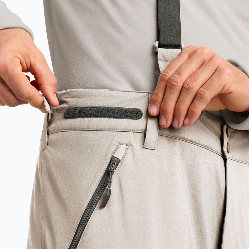 Pantaloni da sci da uomo Jack Wolfskin Flowline Pro 2L Ins pale sand 4