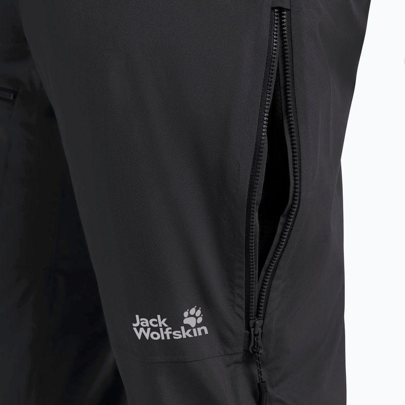 Pantaloni da sci da uomo Jack Wolfskin Flowline Pro 2L Ins black 6