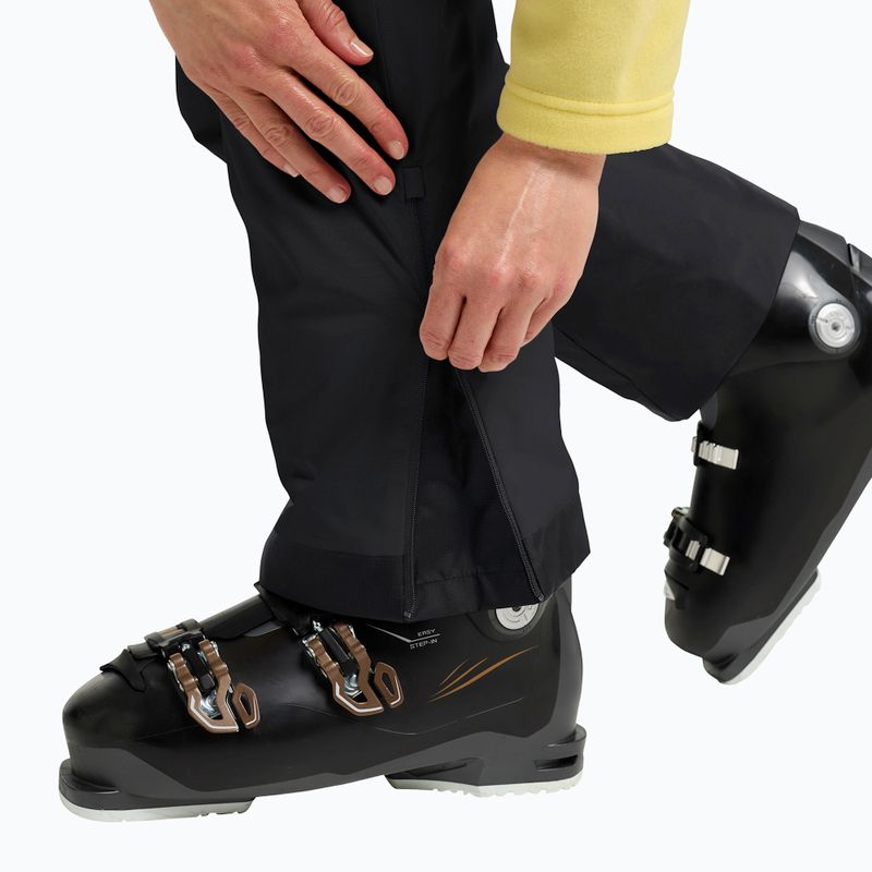 Pantaloni da sci da donna Jack Wolfskin Flowline Pro 2L Ins neri 7