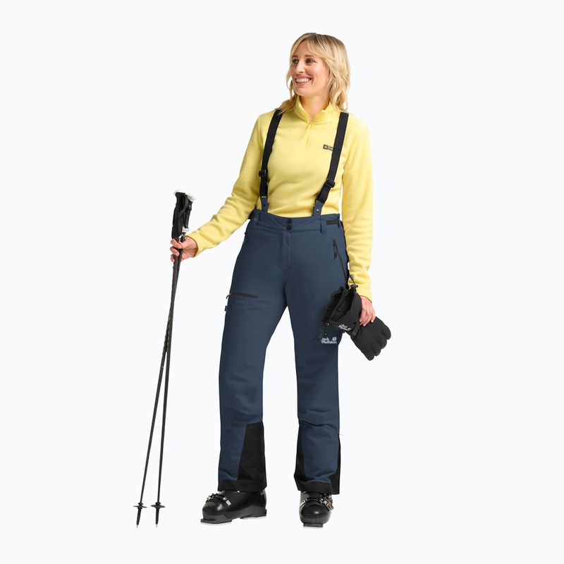 Pantaloni da sci da donna Jack Wolfskin Flowline Pro 2L Ins midnight sky 2