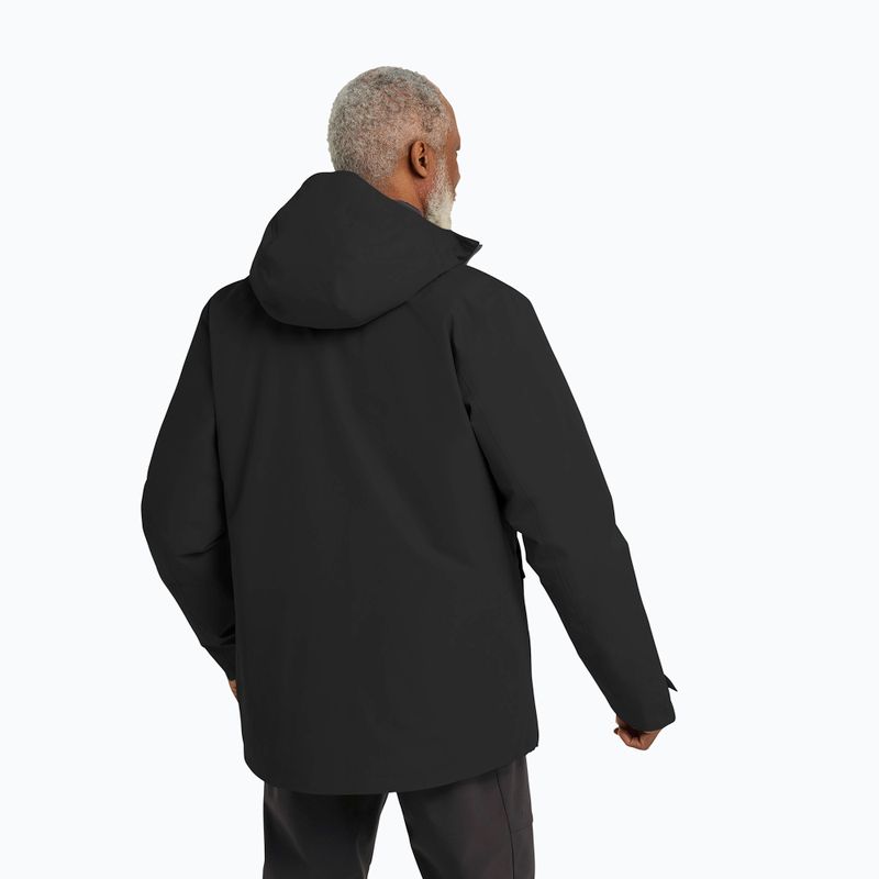 Giacca 3in1 da uomo Jack Wolfskin Icecape 3In1 Down Rds nera 3